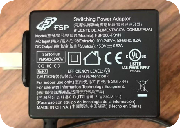 *Brand NEW* Sartorius BCE224-1CCN Electronic Balance Charger FSP008-P01N DC15V 4W Precis